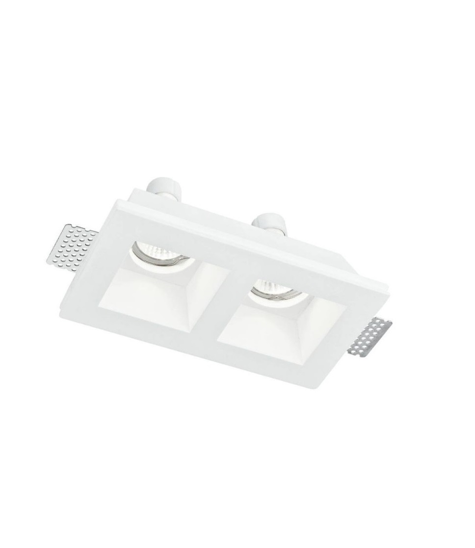intec-ghost-q2-faretto-rettangolare-2-luci-da-incasso-in-gesso-verniciabile